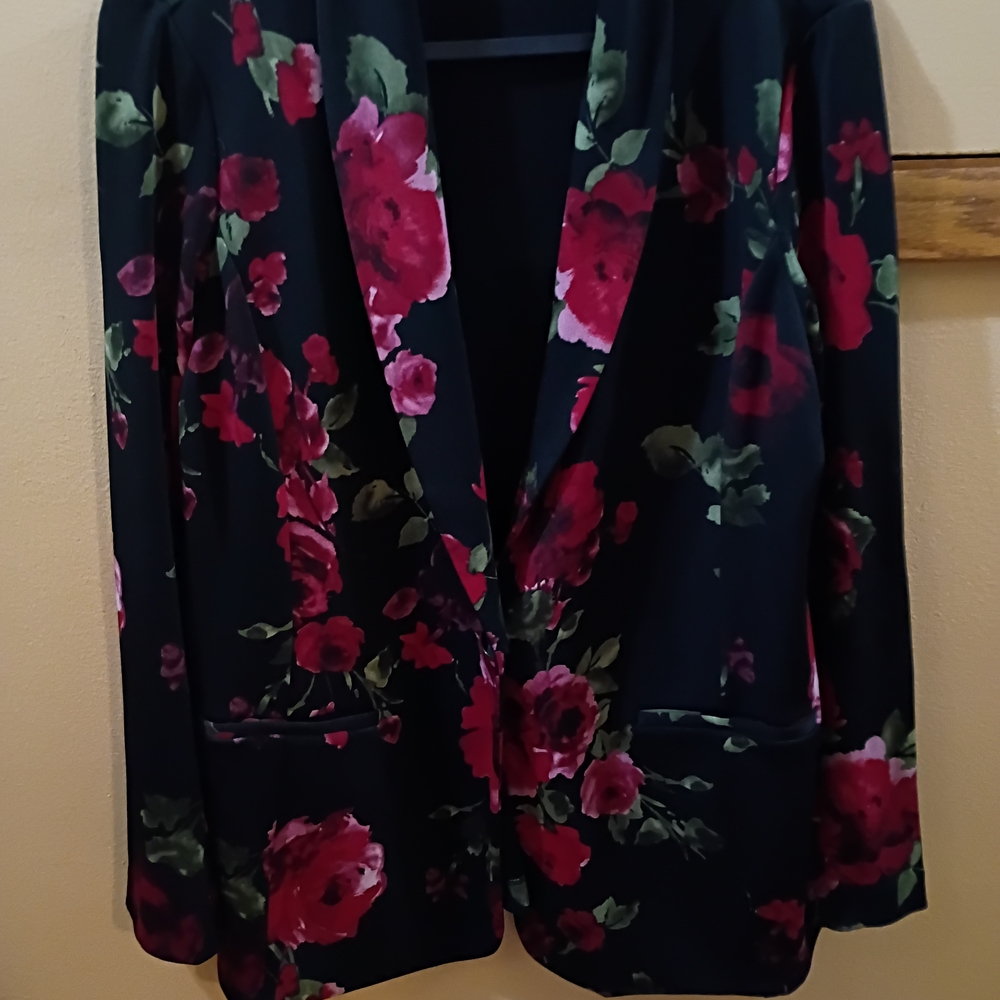 Floral Black Jacket